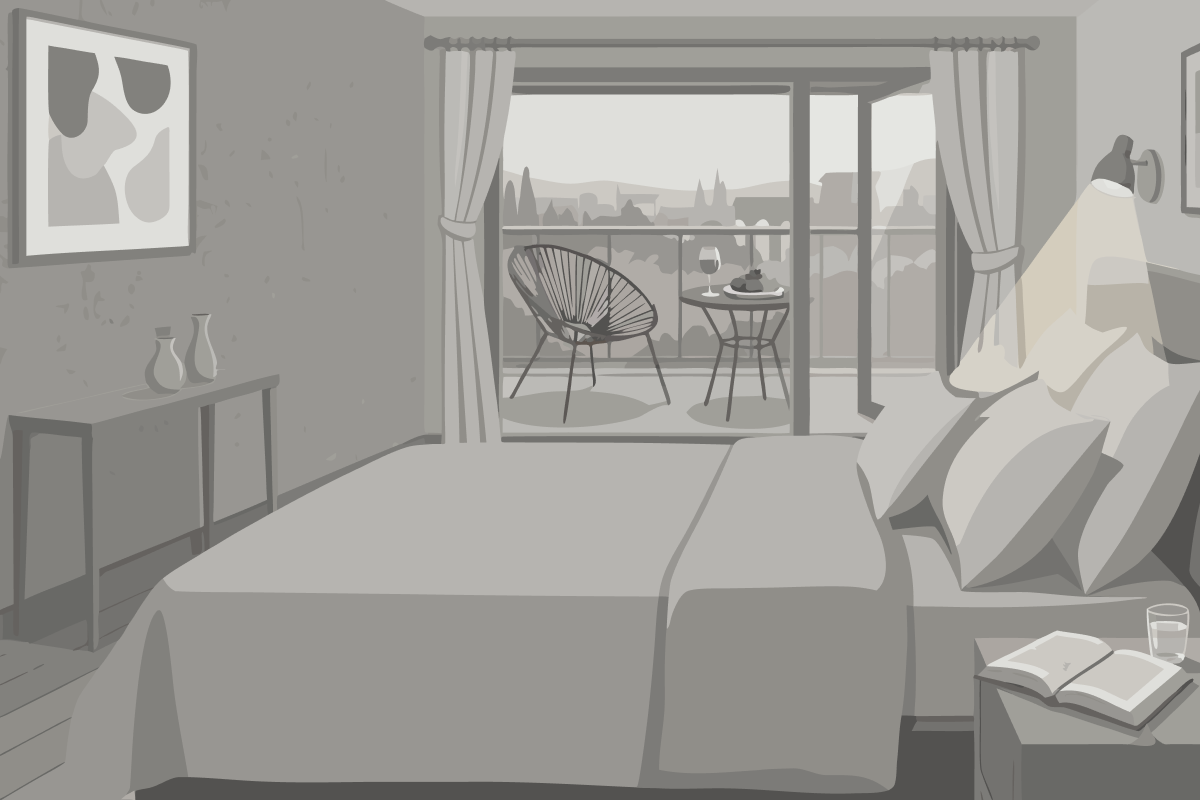 Chambre Double avec 2 Lits Doubles - Non-Fumeurs